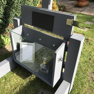 Glass fronted display cabinet