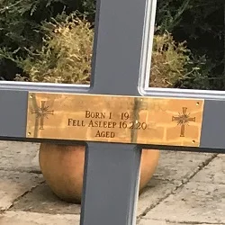 Engraved name plate